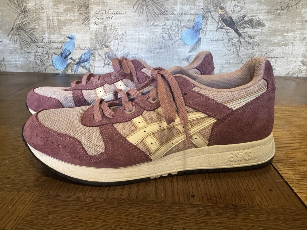 Asics Mauve Pink and Cream Athletic Sneakers